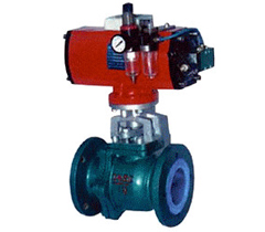 Q641F46氣動襯氟球閥