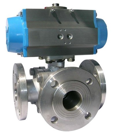 氣動三通(tōng)O型球閥